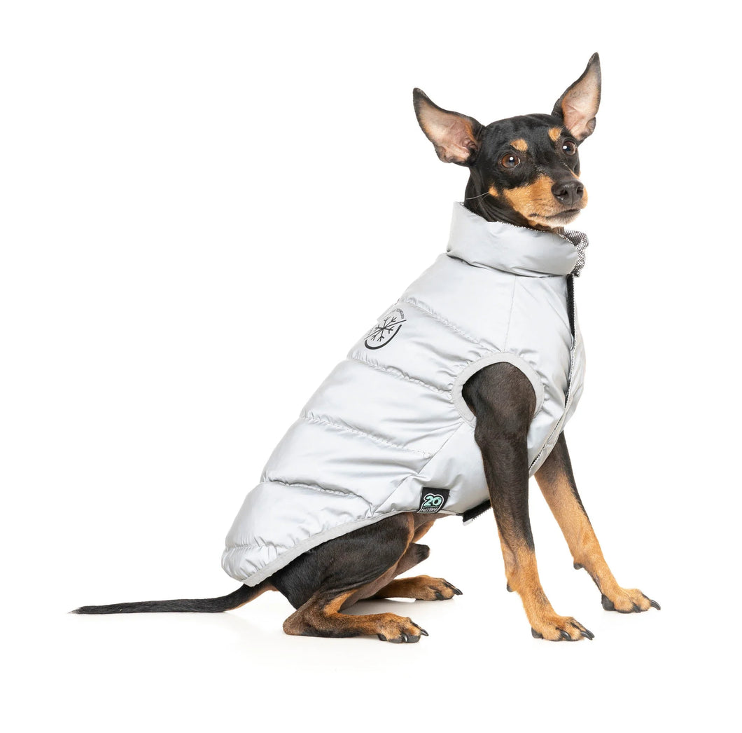 FuzzYard Hakuba Dog Puffer Jacket – Warm Lightweight Coat (Reflective)
