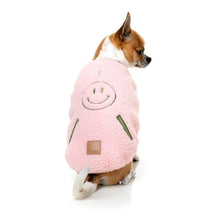 Load image into Gallery viewer, FuzzYard Nara Reversible Dog Jacket – Sherpa &amp; Quilted 2-in-1 Coat (Pink)
