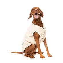 Load image into Gallery viewer, FuzzYard Nara Reversible Dog Jacket – Sherpa &amp; Quilted 2-in-1 Coat (Beige)
