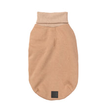Load image into Gallery viewer, FuzzYard Stevie Dog Sweater 24 – Cotton Turtle Neck Pullover (Beige)
