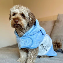 Load image into Gallery viewer, Pup Club Couture Drying Robe - Blue
