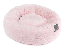 Load image into Gallery viewer, FuzzYard Dreameazzzy Cuddler Dog Bed in pink with plush cushioned sides
