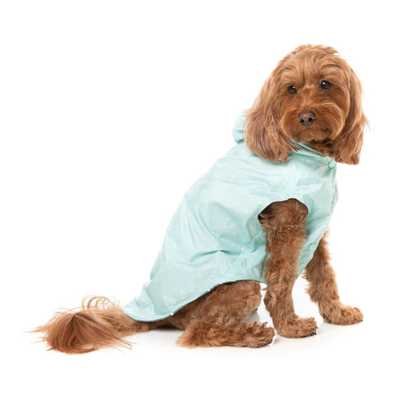 FuzzYard Flipside 24 Reversible Dog Raincoat – Mint
