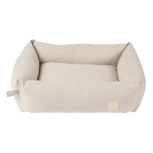 Load image into Gallery viewer, FuzzYard Life cotton dog bed in Sandstone with soft cushioned design
