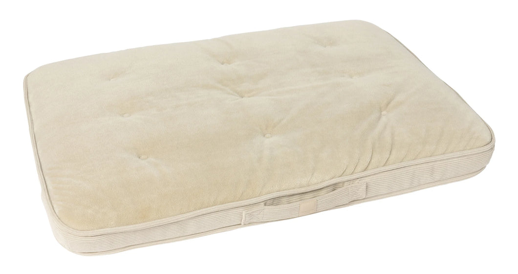 FuzzYard Life Lounge Mat – Luxury Orthopedic Pet Bed with Washable Cover (Sandstone)