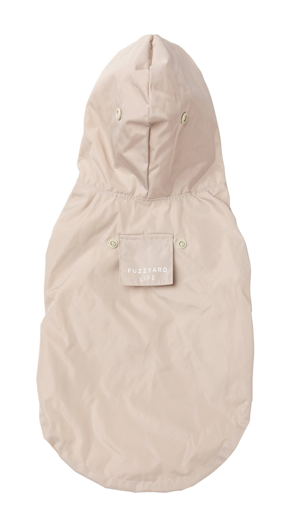 FuzzYard Life Dog Raincoat – Sophisticated Waterproof Coat (Sandstone)
