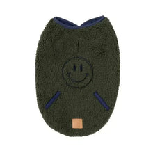 Load image into Gallery viewer, FuzzYard Nara Reversible Dog Jacket – Sherpa &amp; Quilted 2-in-1 Coat (Dark Moss)
