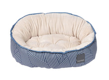 Load image into Gallery viewer, FuzzYard Thornbury Aegean Blue Reversible Dog Bed
