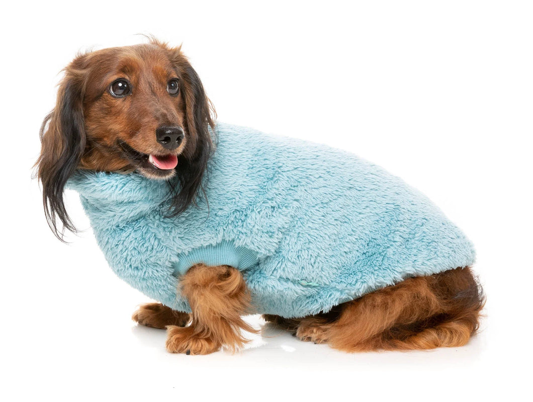 FuzzYard Turtle Teddy 24 Dog Sweater - Blue