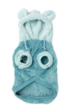 Load image into Gallery viewer, FuzzYard Winnie Hoodie – Blue - Cosy Dog Hoodie with Teddy Ears
