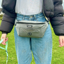Load image into Gallery viewer, PupClub Couture Dog Walking Bum Bag – Grey
