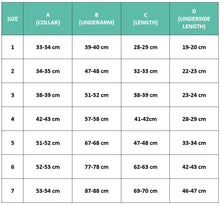 Load image into Gallery viewer, Sizing Guide For Fuzzyard Dog Apparel.  Helpful measurements. 
