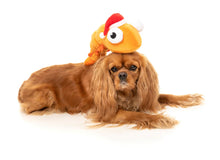 Load image into Gallery viewer, Cute Dog with the festive plush dog toy from Fuzzyard 
