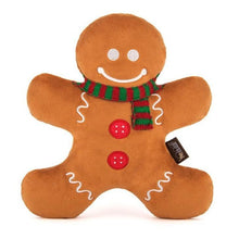 Load image into Gallery viewer, P.L.A.Y Gingerbread man plush dog toy
