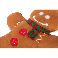 Load image into Gallery viewer, P.L.A.Y Gingerbread man plush dog toy
