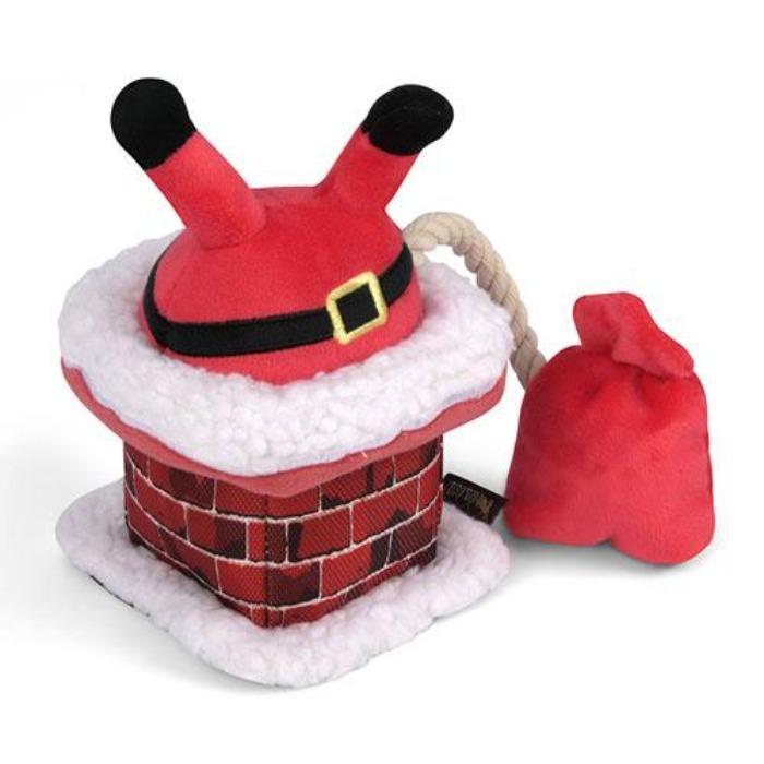 P.L.A.Y Merry Woofmass Clumsy Santa Dog Toy